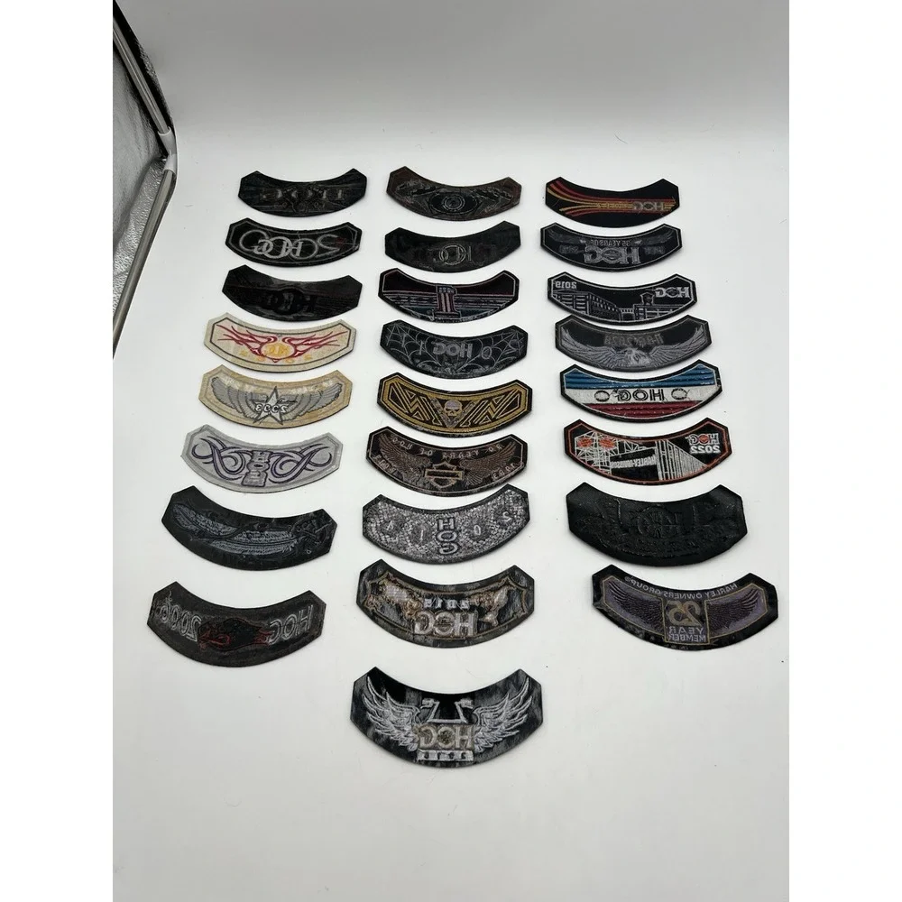 Harley Davidson HOG Annual Rocker Patch Lot 1999-2022 NWOT Near Complete